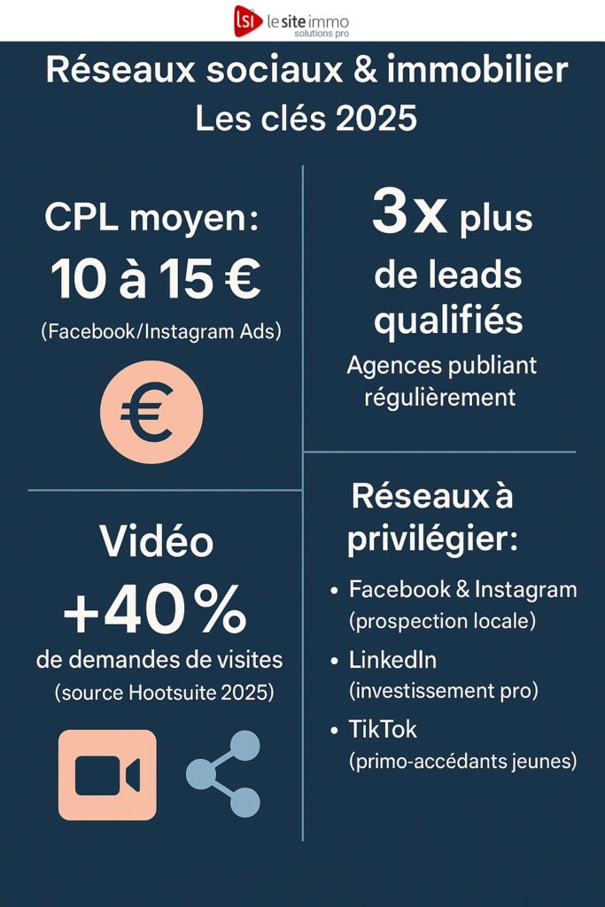 Réseaux sociaux et agences immobilières les bonnes solutions pros - Lesiteimmo.com
