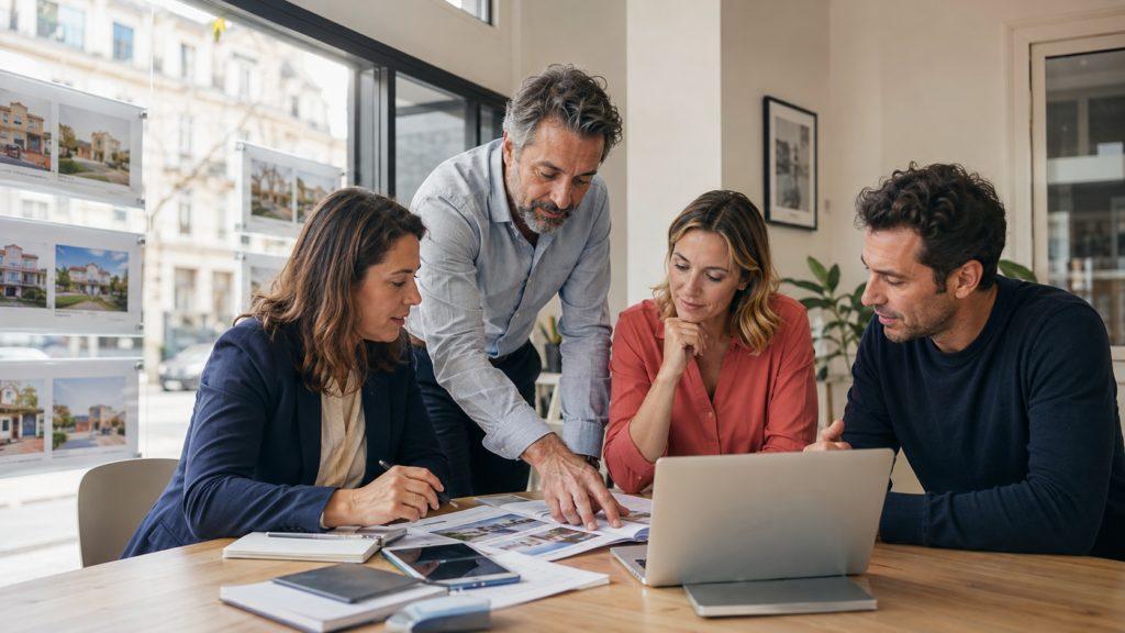 Professionnels représentant les différents acteurs du marché immobilier français