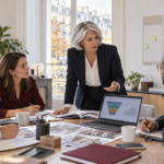 Équipe immobilière qui prépare son plan commercial pour le dernier trimestre 2026