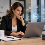 Agent immobilier utilisant l'intelligence artificielle pour gagner du temps en agence
